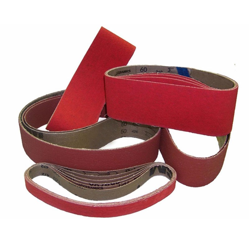 RBC07 30 Pack 1 X 30 Inch Ceramic Sanding Cloth Abrsive Belt Roll for Diamond