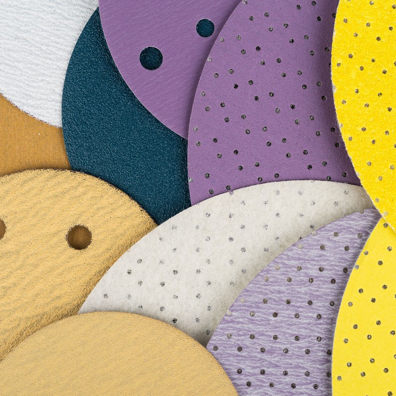 RC09D Cyclone Holes Purple Ceramic Sandpaper for for Auto Manufacturing and Refinishing