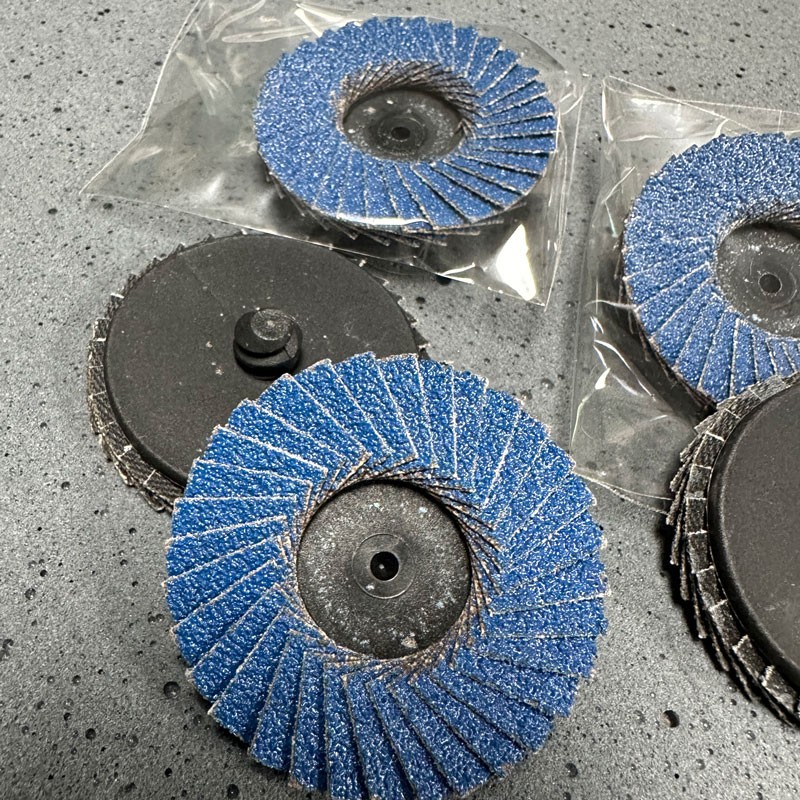 R07Q VSM ceramic curved quick change mini flap discs for corners